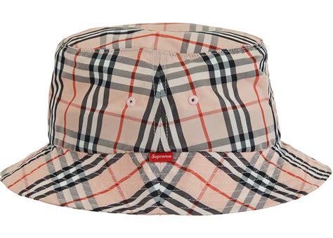 burberry crusher hat|Supreme Burberry Crusher Pink .